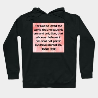 Bible Verse John 3:16 Hoodie